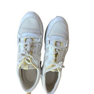 Michael Kors White and Cream Sneakers